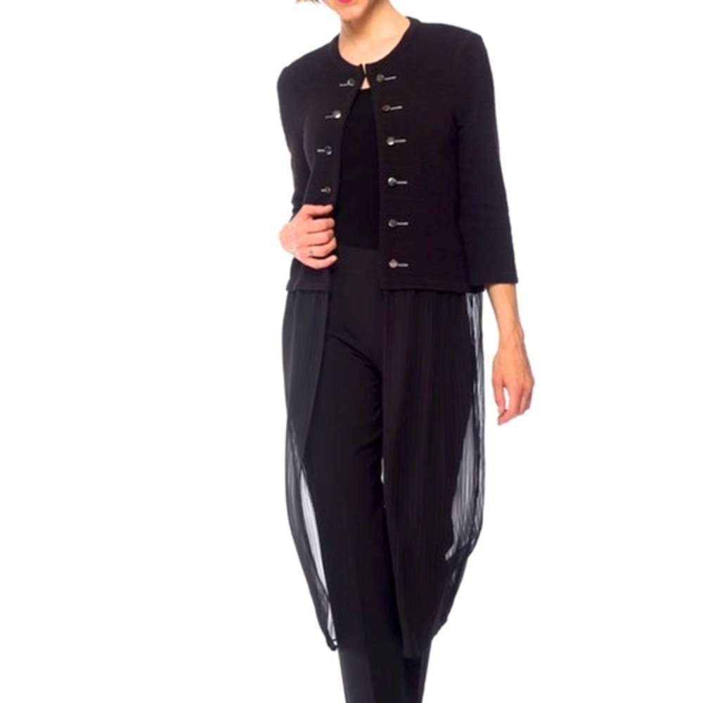 Like NEW 🌸Gorgeous Black Long JR Cover Up - Picture 4 of 17